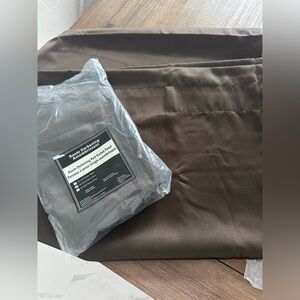 Room Darkening Rod Pocket Panes ( 2pcs.) in Espresso